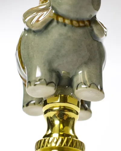 Vista 5 de Finial de elefante de porcelana de celadón