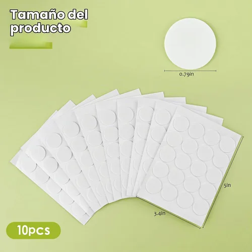 Vista 2 de 200 calcomanías para mecha de vela, se adhieren de forma estable en cera caliente, adhesivo de doble cara para hacer velas, calcomanías de doble