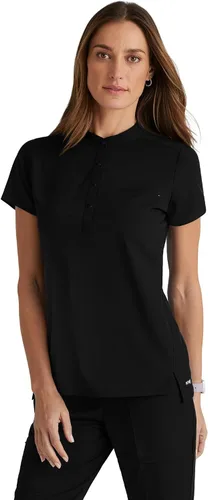 Vista 9 de BARCO Grey's Anatomy Spandex Stretch Direct - Camiseta médica para mujer, cuello a presión Bahama