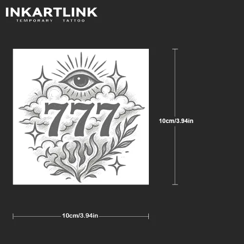 Vista 4 de INKARTLINK Tattoo Tech, 2 hojas de tatuaje semipermanente mediano, tatuajes temporales de diseño artístico para adultos, dura 1-2 semanas