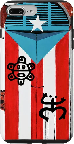 Vista 12 de Funda con diseño de bandera de Puerto Rico Coqui Sun Taíno, Boricua Pride Cover Case para iPhone 17