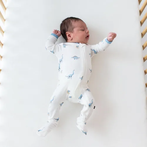 Vista 88 de KYTE BABY Pies unisex con cierre de cremallera, rayón hecho de bambú, 0-24 meses