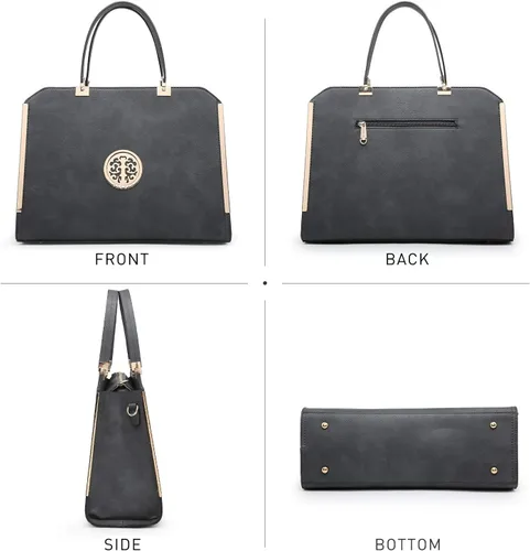Vista 3 de Dasein Women Purses and Handbags Top Handle Satchel Bags Large Shoulder Work Bag Tote with Wallet