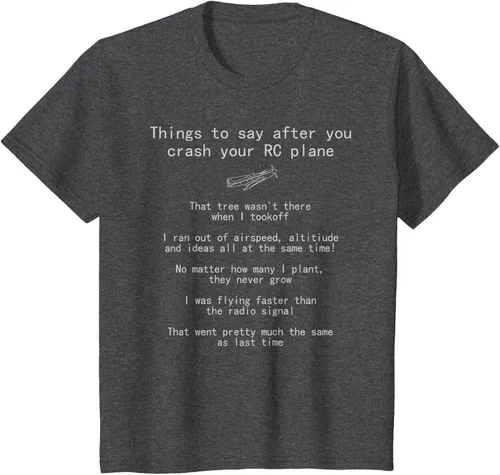 Vista 34 de Cosas que decir cuando te estrellas con tu camiseta RC Plane hobby