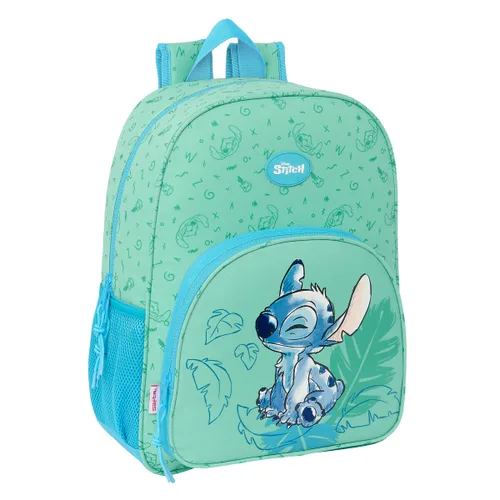 Vista 2 de Mochila Escolar Lilo & Stitch Aloha Turquesa 33 x 42 x 14 cm