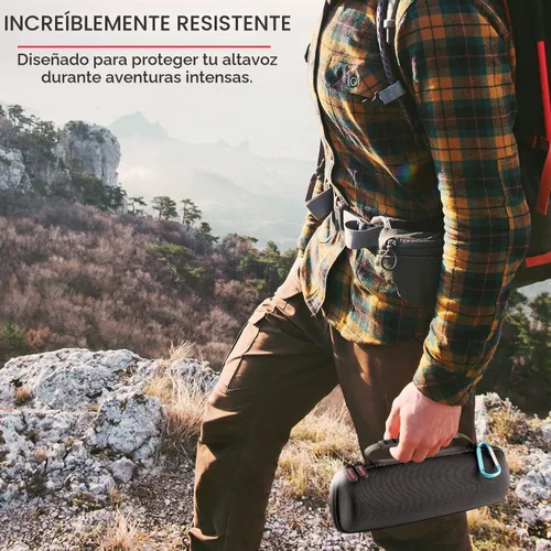 Vista 2 de HomEquip Funda rígida para altavoz portátil inalámbrico JBL Flip 6 impermeable (solo la funda)