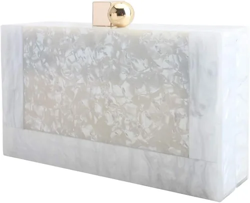 Vista 2 de LETODE Bolsos de mano de acrílico para mujer bolso de perspex