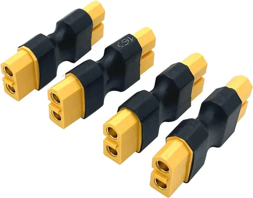 Vista 3 de Paquete de 4 conectores XT60 hembra a hembra sin adaptador de cable, adaptador de conector XT60 para RC FPV Car Plane Drone LiPo batería