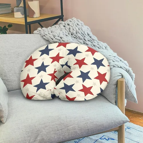 Vista 5 de American Stars - Funda de almohada de lactancia suave y cómoda para recién nacido, resistente a las manchas y a los arañazos del 4 de julio