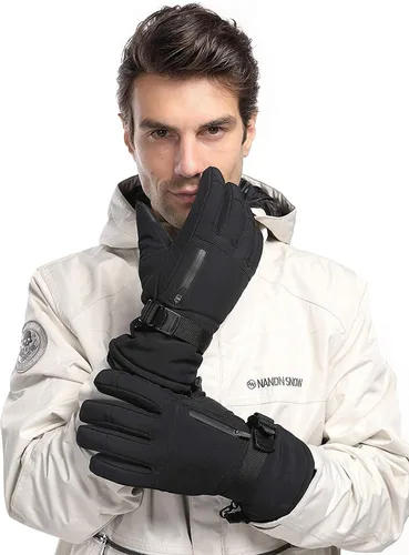 Vista 7 de Frlozs Guantes de esquí y nieve impermeables aislados -30 F 3M guantes térmicos para motocicleta cálidos guantes de invierno para hombres y mujeres