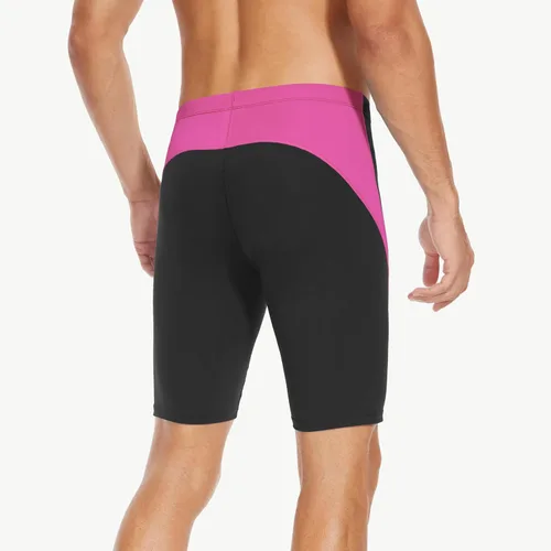 Vista 22 de Traje de baño deportivo competitivo para hombre, traje de entrenamiento de resistencia de carreras, pantalones cortos de natación de secado rápido