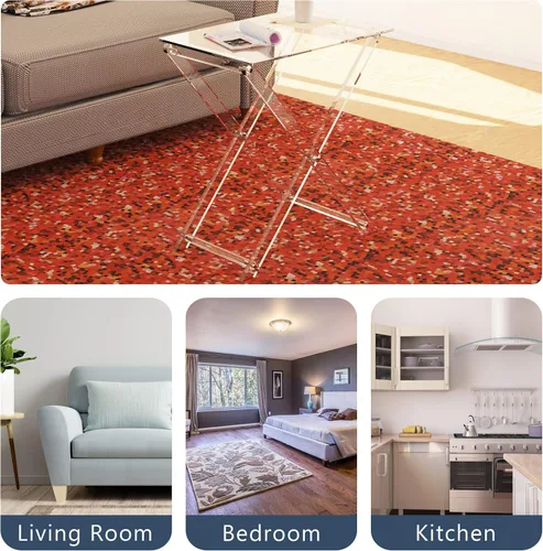 Vista 8 de Bandeja de TV plegable de acrílico, mesa plegable para muebles modernos y pequeños, mesa auxiliar para sala de estar, dormitorio, cocina, mesa