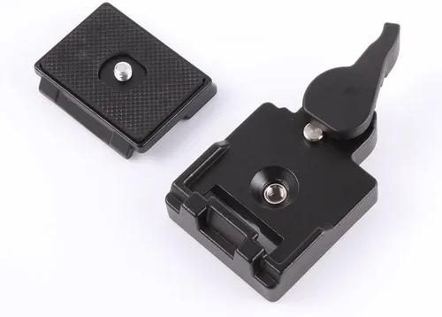 Vista 3 de FocusFoto Placa de liberación rápida con adaptador de abrazadera para Manfrotto 200PL-14 323 RC2 System Tripod Fit