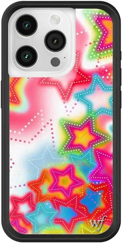 Vista 58 de Wildflower - Fundas compatibles con Apple iPhone 15 Pro Protector de goma negro, certificado de prueba de caída de 4 pies, propiedad de mujeres