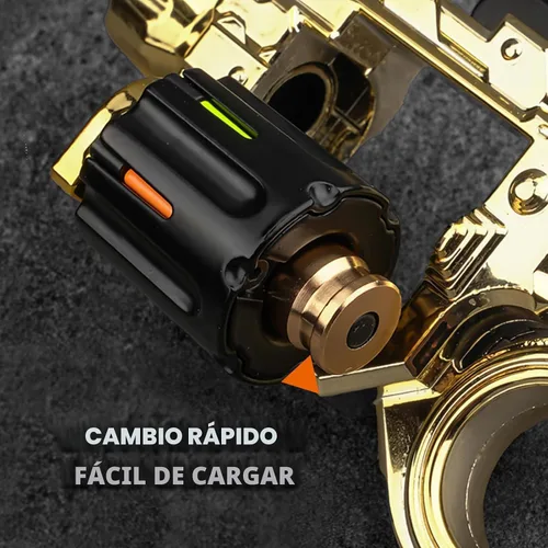 Vista 6 de Juguetes de Metal para Girar para Adultos Pistola: Fidget Spinner Juguetes de Girar Geniales para Hombres Anillo de Spinner para Alivio del Estrés