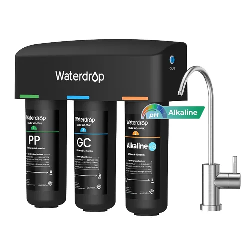 Vista 10 de Waterdrop WD-TSA-UF 0.01 μm Filtro de agua ultrafiltración debajo del fregadero, Sistema de filtración de agua debajo del fregadero de 9 etapas
