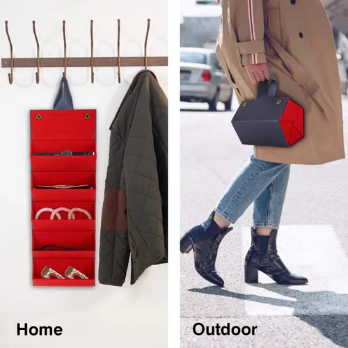 Vista 6 de MoKo - Organizador de gafas de sol con 5 ranuras, estuche de viaje para gafas de sol portátil, estuche de almacenamiento para mujeres y hombres