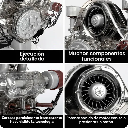 Vista 7 de Franzis Porsche Carrera Racing Motor Modelo Kit con Libro de Coleccionista