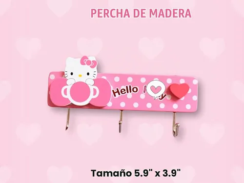 Vista 5 de KOZUKI Colgador de madera rosa con ganchos para el hogar, ropa, bolso (3 ganchos rosa)
