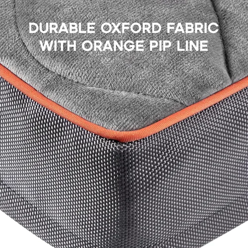 Vista 9 de Sonive Cama de gran tamaño para perros y gatos, cama ortopédica de espuma para perros, impermeable, acolchada, cómoda, para uso en interiores