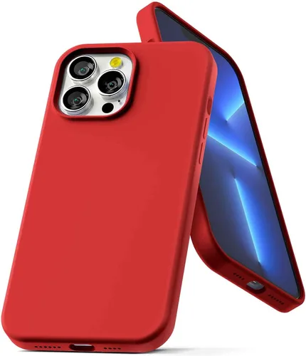 Vista 11 de GOOSPERY Funda de silicona líquida compatible con iPhone 13 Pro Max, protección de cuerpo completo, suave al tacto, a prueba de golpes, con forro