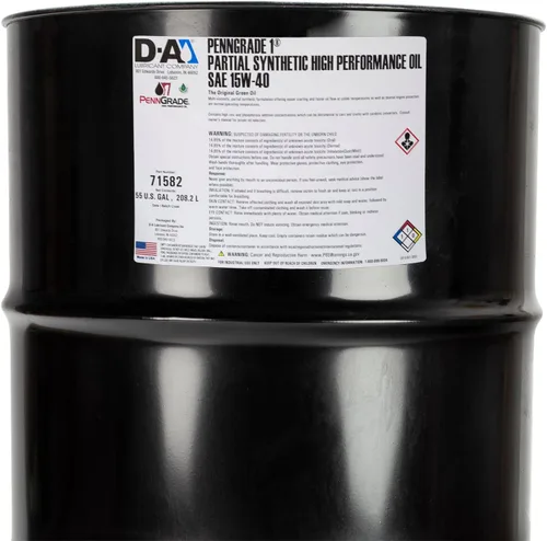 Vista 7 de PENN GRADE 1, 71582, Aceite de alto rendimiento de mezcla sintética SAE 15W-40, tambor de 55 galones
