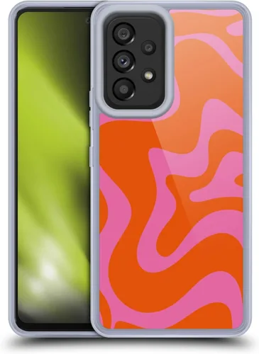 Vista 19 de Head Case Designs Officially Licensed Kierkegaard Design Studio Black Almond Cream Swirl Retro Abstract Patterns Gel Case