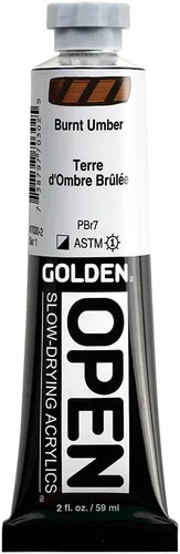 Vista 14 de Golden Open Pintura Acrílica, 2 onzas, Siena Quemada