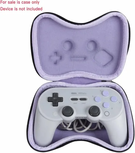 Vista 2 de Hermitshell Funda de viaje para 8Bitdo Sn30 Pro + controlador Bluetooth inalámbrico Gamepad, Negro, Sn Edition