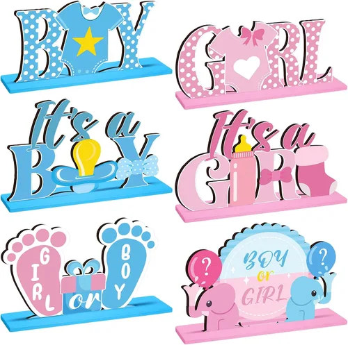 Vista 16 de 6 piezas de decoración de mesa de baloncesto para fiesta de cumpleaños de baloncesto, adornos de madera, centros de mesa para cumpleaños, baby shower
