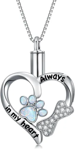 Vista 11 de WINNICACA 925 Sterling Silver Urn Necklaces for Ashes of Loved Ones A01-Tortuga marina-Oro blanco