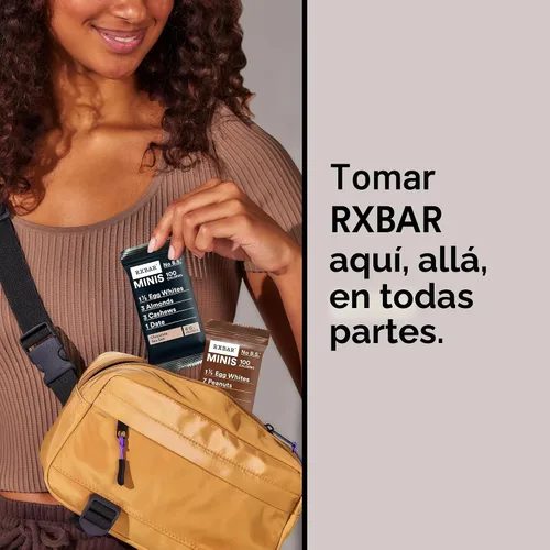Vista 6 de RXBAR Minis - Barras de proteínas, snack de proteínas, barritas de aperitivos, paquete variado, caja de 7.3 onzas (8 unidades)