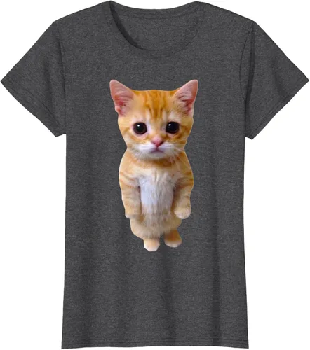 Vista 4 de El Gato Meme Sad Crying Cat Munchkin Kitty Meme Camiseta de moda Small Negro