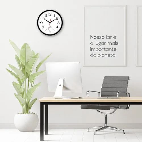 Vista 6 de HIPPIH Pack de 2 Relojes de Pared Silenciosos, de 12 Pulgadas, Sin Tictac, Digitales, de Barrido Silencioso, Decorativos, Funcionan