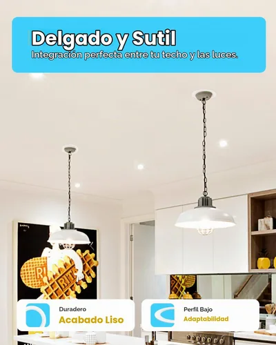 Vista 4 de Sunco - Juego de 12 anillos de goof de luz empotrables de 6 pulgadas, color Blanco