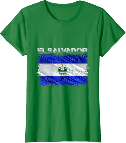 Vista 36 de Camiseta El Salvador, Negro