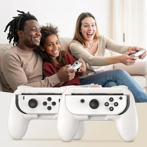 Vista 36 de FASTSNAIL Grips Compatible with Nintendo Switch for Joy Con & OLED Model for Joycon, Wear-resistant Handle Kit Compatible with Joy Cons Controllers