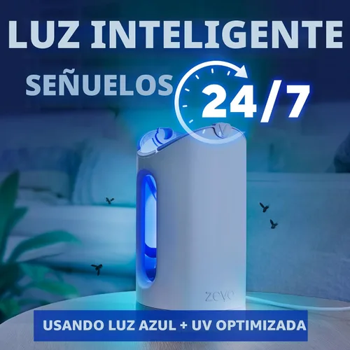 Vista 3 de Zevo MAX - Atrapa insectos y trampa para moscas para interiores, trampa de insectos voladores para mosquitos, moscas domésticas y de la fruta, uso