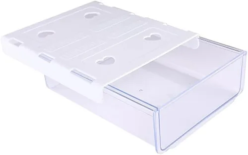 Vista 6 de Organizador de cajones autoadhesivo para debajo del escritorio, mesa oculta, gran almacenamiento, soporte para lápices, bandeja para oficina, hogar