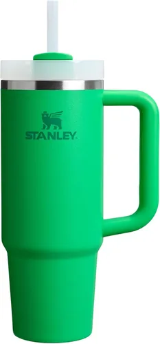 Vista 172 de STANLEY Quencher H2.0 Vaso Térmico con asa y pajilla, 64 onzas, tapa Flowstate de 3 posiciones, gran capacidad para viajes y deportes, vaso de acero