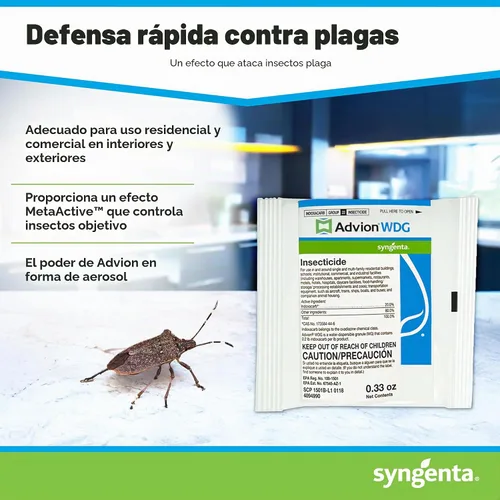 Vista 2 de Syngenta - Insecticida Advion WDG - Paquete de 0.33 oz