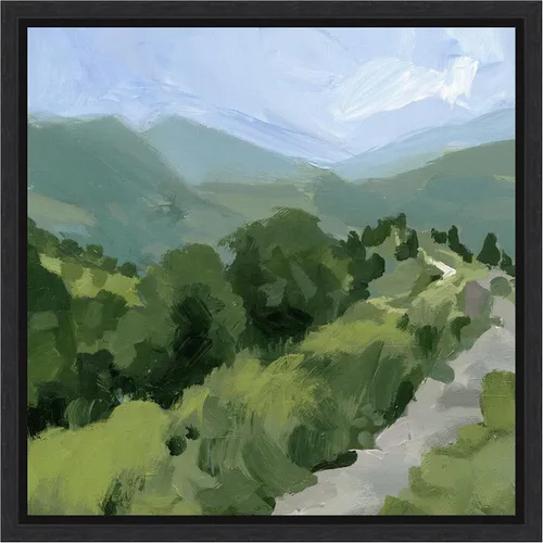 Vista 8 de Amanti Art Lienzo enmarcado para pared, camino forrado de árbol I de 16 x 16 pulgadas, por Victoria Barnes, lienzo enmarcado para pared, obras
