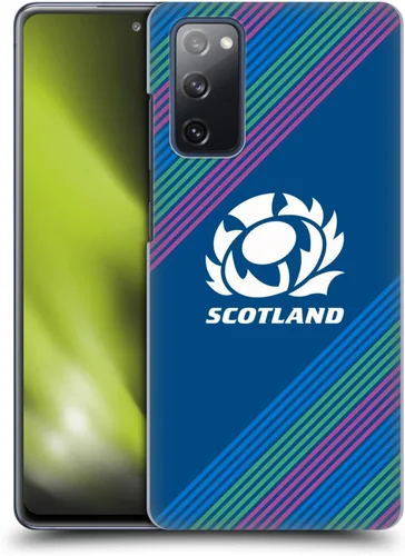 Vista 12 de Head Case Designs Officially Licensed Scotland Rugby Gradient Pattern Graphics Hard Back Case Compatible with Samsung Galaxy S20 FE / 5G