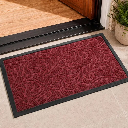 Vista 18 de Yimobra Tapete para puerta de entrada exterior, 29.5 x 17 pulgadas, impermeable, resistente, para puerta delantera, tapete antideslizante resistente