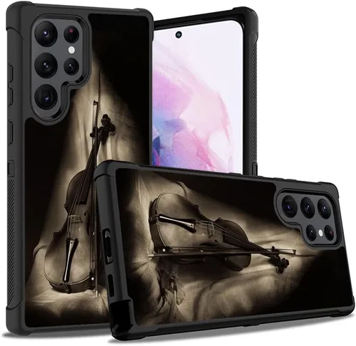 Vista 21 de Funda para Galaxy S22 Ultra, resistente 3 en 1, híbrida de plástico duro y silicona suave, a prueba de golpes, funda de protección contra caídas