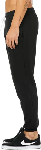 Vista 3 de Bella + Canvas C3727 - Pantalones deportivos unisex, Negro - 01