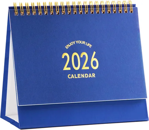 Vista 10 de Calendario de escritorio grande 2026, calendario mensual de escritorio de 9.9 x 8.7 pulgadas de pie desde ahora hasta diciembre de 2026, calendario