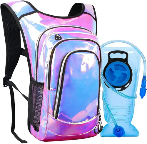 Vista 8 de Hydration Backpack, Festival Rave Hydration Pack, Water Backpack with 2L Hydration Bladder, Rave Backpack Hydration Pack Hydropack Hydro for Hiking