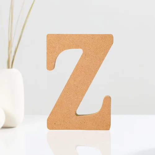 Vista 13 de AOCEAN Letras de madera diseñables de 4 pulgadas, letras de madera sin terminar para decoración de pared, letras decorativas de pie en rodajas
