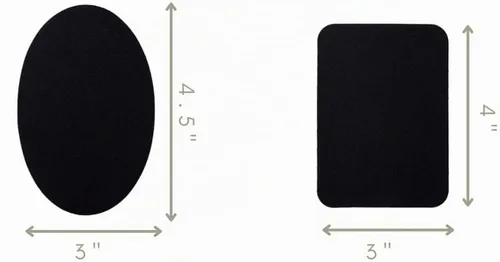 Vista 3 de Johnson & Smith Parches para planchar – Parche de 14 piezas para reparación de ropa, pantalones – Parches adhesivos de tela en 2 formas – Fácil